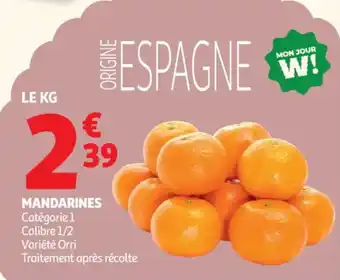 Auchan Supermarché Mandarines offre