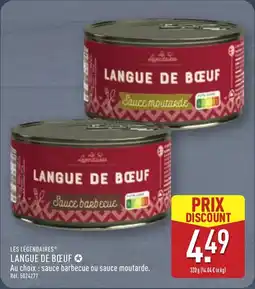ALDI LES LÉGENDAIRES Langue de boeuf offre