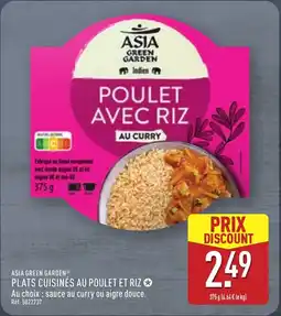 ALDI ASIA GREEN GARDEN Plats cuisinés au poulet et riz offre