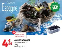 Auchan Supermarché Moules de corde offre