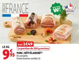 Auchan Supermarché Porc rôti élaboré offre