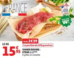 Auchan Supermarché Viande bovine steak offre