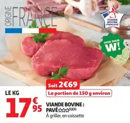 Auchan Supermarché Viande bovine pave offre
