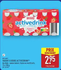 ALDI MILSANI Yaourt à boire activedrink offre