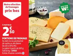 Auchan Supermarché Portions de fromage offre
