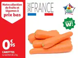 Auchan Supermarché Carottes offre
