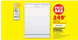 Hyper U Technical lave-vaisselle 13 couverts offre