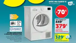 Hyper U Indesit sèche-linge pompe à chaleur 8 kg offre