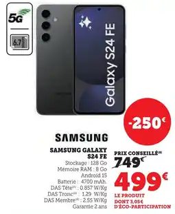 Hyper U Samsung samsung galaxy s24 fe offre