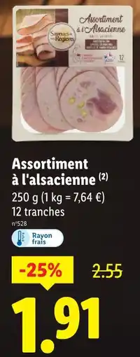 Lidl Saveurs de nos régions assortiment à l'alsacienne offre