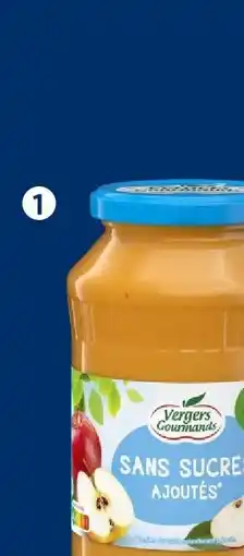 Lidl Vergers gourmand purée de pommes sans sucres ajoutés offre
