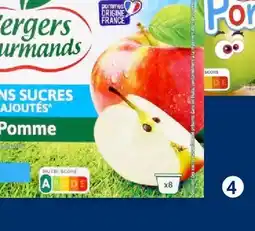 Lidl Vergers gourmand purée de pomme sans sucres ajoutés offre