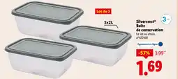 Lidl Silver crest boîte de conservation offre