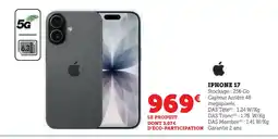 Super U Apple iphone 17 offre