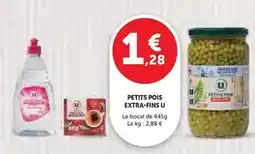 Super U U - petits pois extra-fins offre