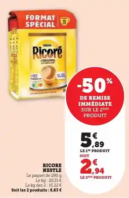 Super U Nestlé - ricore offre