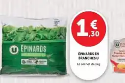 Super U U - epinards en branches offre