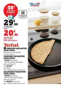 Super U Tefal - crepiere unlimited offre