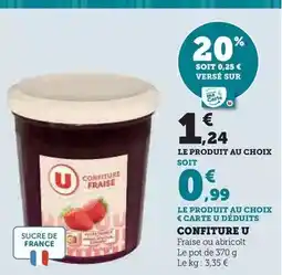 Super U U - confiture offre
