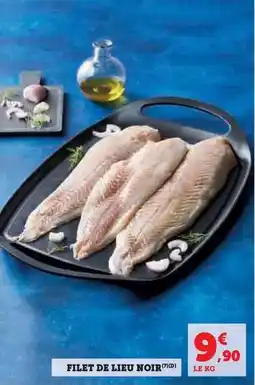 Super U Filet de lieu noir offre