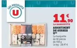Super U U - assortiment de sushis offre