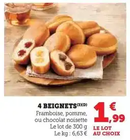 Super U 4 beignets offre