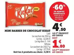 Hyper U Kit kat - mini barres de chocolat offre