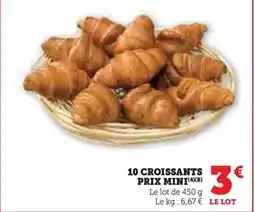 Hyper U Prix mini - croissants offre