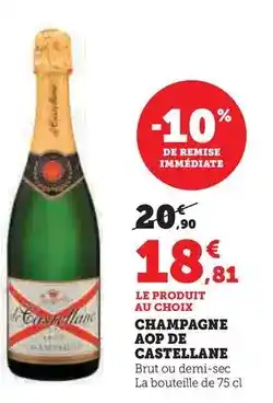 Hyper U De castellane - champagne aop offre