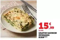 Hyper U Kirn - gratin saumon épinards offre