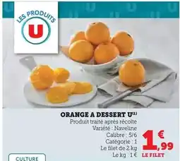 Hyper U U - orange a dessert offre