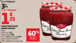 Auchan Supermarché Confiture fraise bonne maman offre