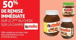 Auchan Supermarché Nutella offre