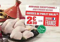 Grand Frais Cuisses de poulet halal offre