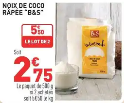 Grand Frais Noix de coco râpée b&s offre