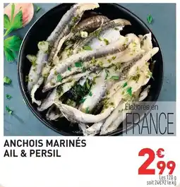Grand Frais Anchois marinés ail & persil offre