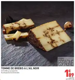 Grand Frais Tomme de brebis à l'ail noir offre