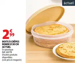 Auchan Boite à crêpes ronde actuel offre
