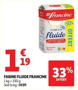 Auchan Farine fluide francine offre