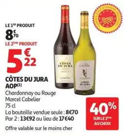 Auchan Côtes du jura aop offre