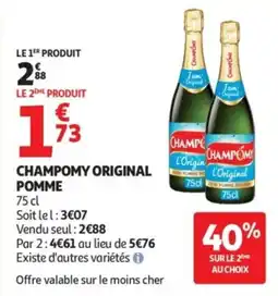 Auchan Champomy original pomme offre