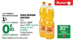 Auchan Soda orange auchan offre