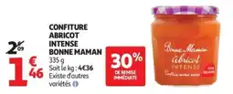 Auchan Confiture abricot intense bonne maman offre