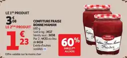 Auchan Confiture fraise bonne maman offre