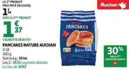 Auchan Pancakes nature auchan offre