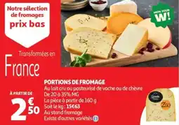 Auchan Portions de fromage offre