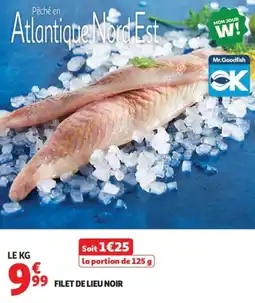 Auchan Filet de lieu noir offre