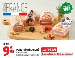 Auchan Porc rôti élaboré offre