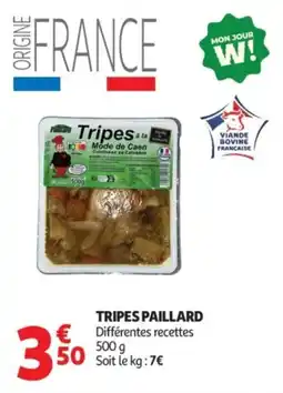 Auchan Tripes paillard offre