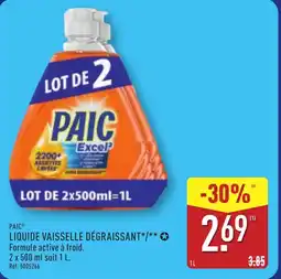 ALDI PAIC Liquide vaisselle dégraissant offre